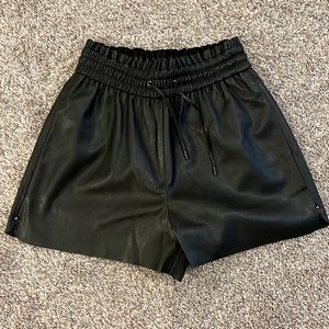 Zara faux leather shorts
